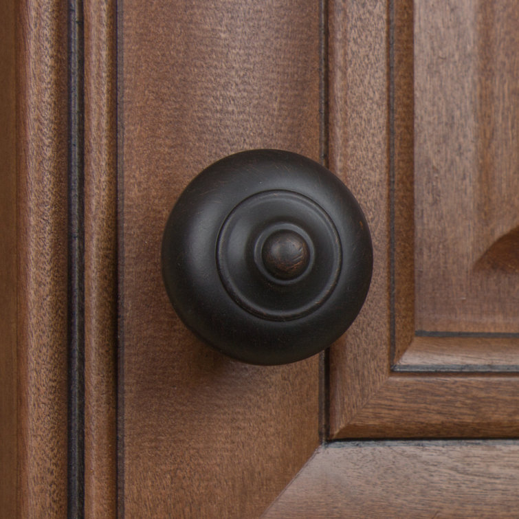 Oil Rubbed Bronze Round Ring Mushroom Cabinet Knob