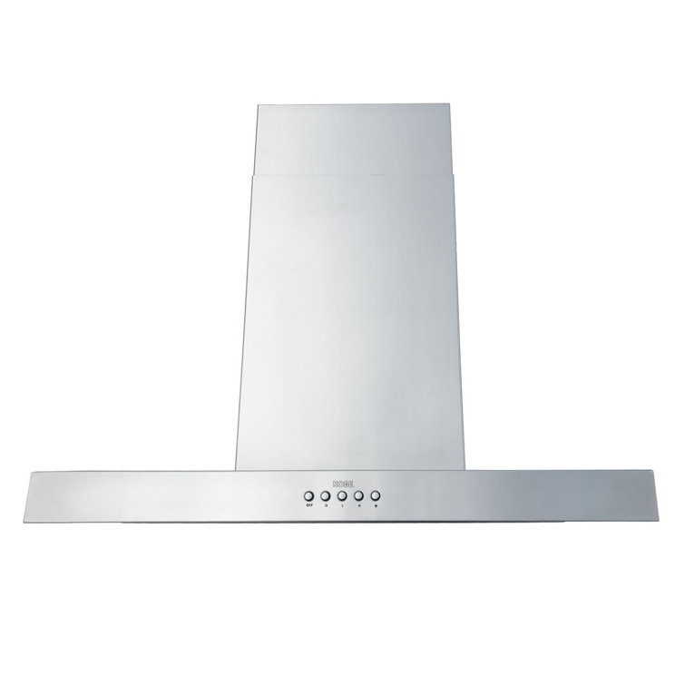 42" Stainless Steel Convertible Island Range Hood with LED Lights