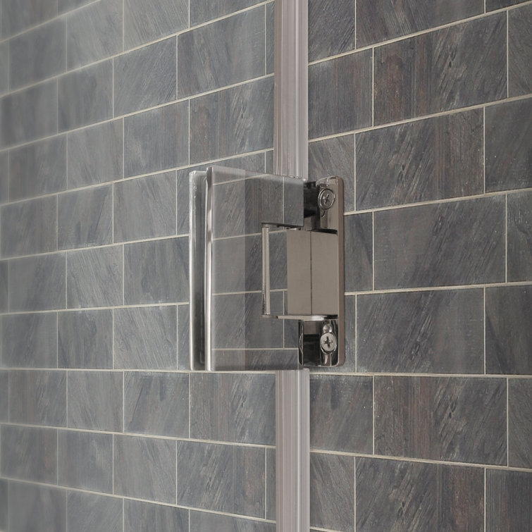 Ultra-E Frameless Glass Sliding Shower Door with Chrome Finish