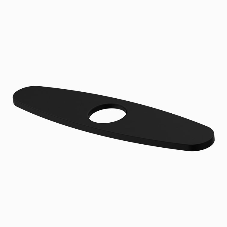 Matte Black Stainless Steel Kitchen Faucet Deck Plate
