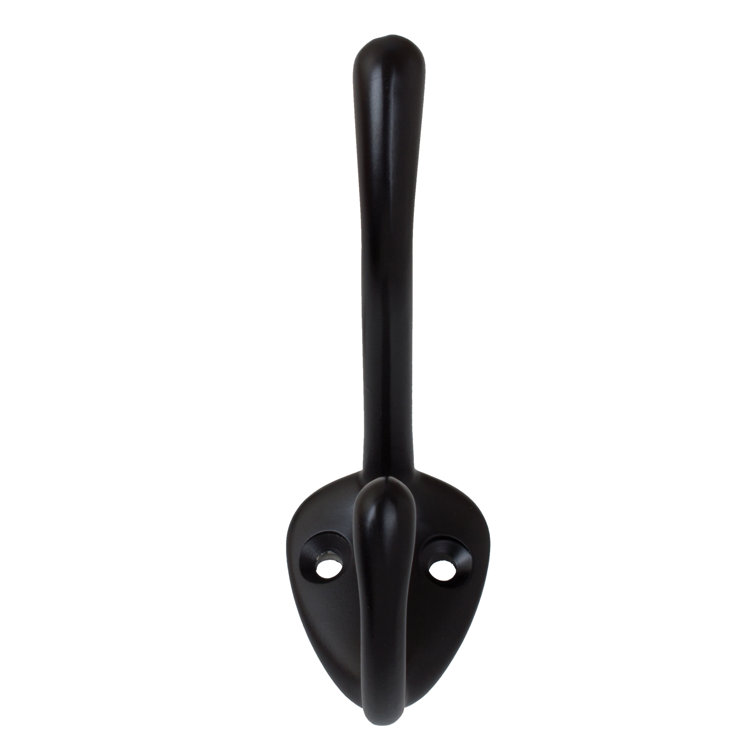Matte Black Metal Wall Mounted Robe Hook