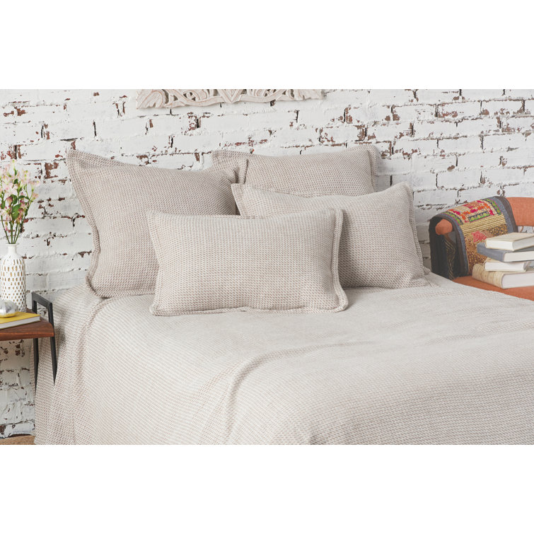 Langford Dune Cotton Embroidered Standard Pillow Sham