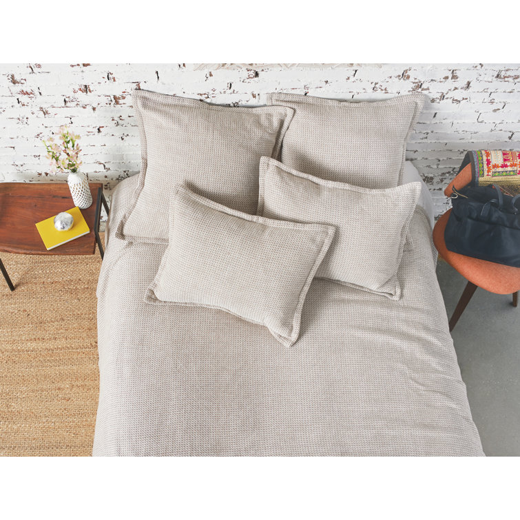 Langford Dune Cotton Embroidered Standard Pillow Sham