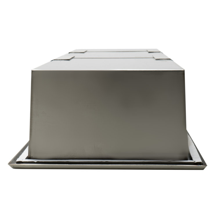Brushed Stainless Steel Vertical Triple Shelf Shower Niche