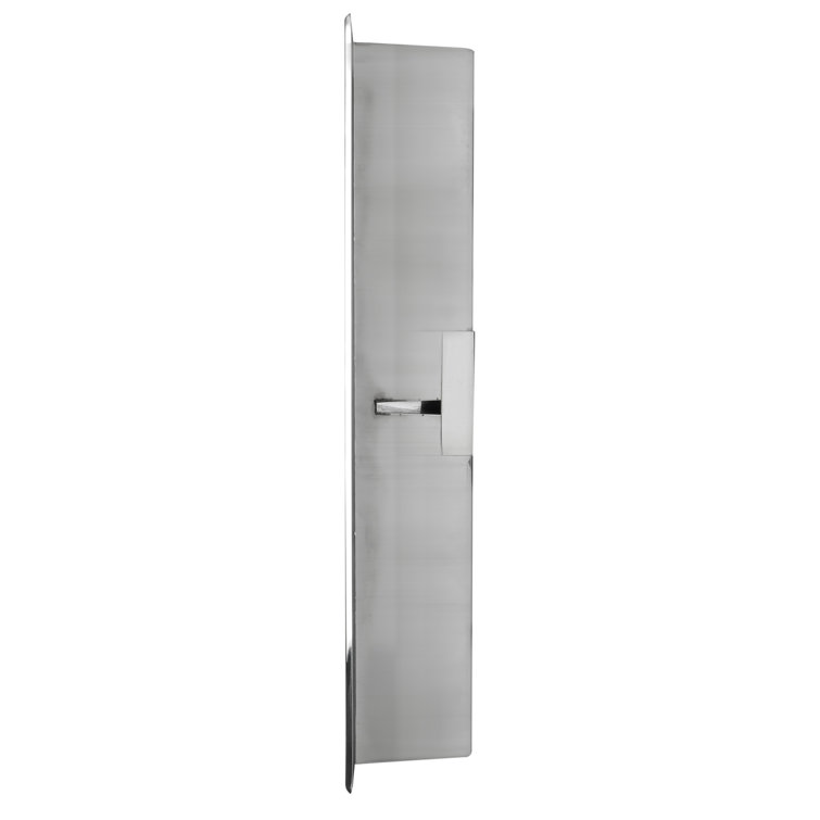 Polished Stainless Steel Double Shelf Shower Niche