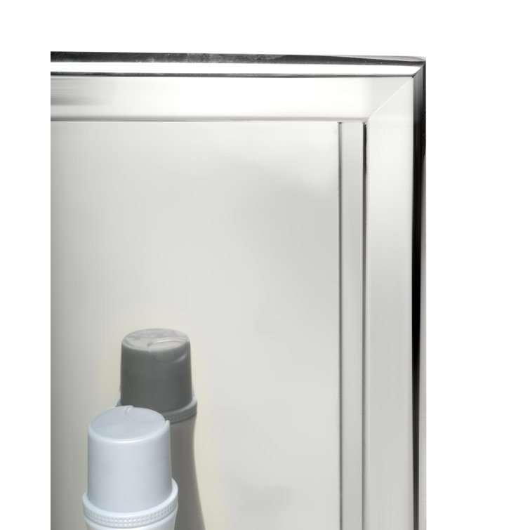 16" Polished Stainless Steel Square Shower Niche