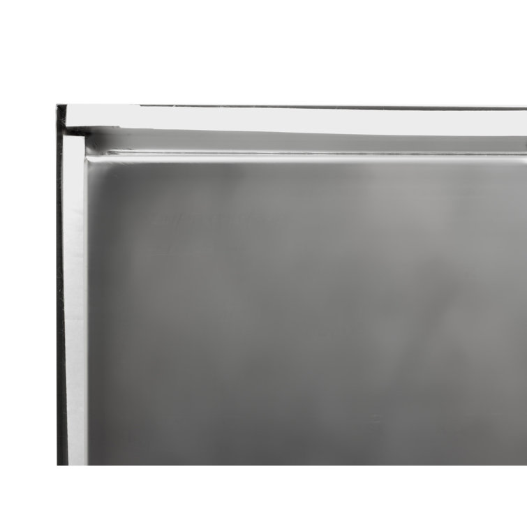 Polished Stainless Steel Horizontal Shower Niche Shelf