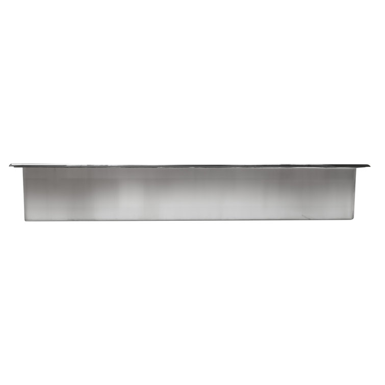 Polished Stainless Steel Horizontal Shower Niche Shelf