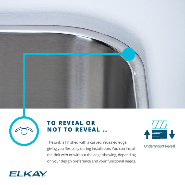 Elkay 31.5" Stainless Steel Drop-in Single Bowl Sink