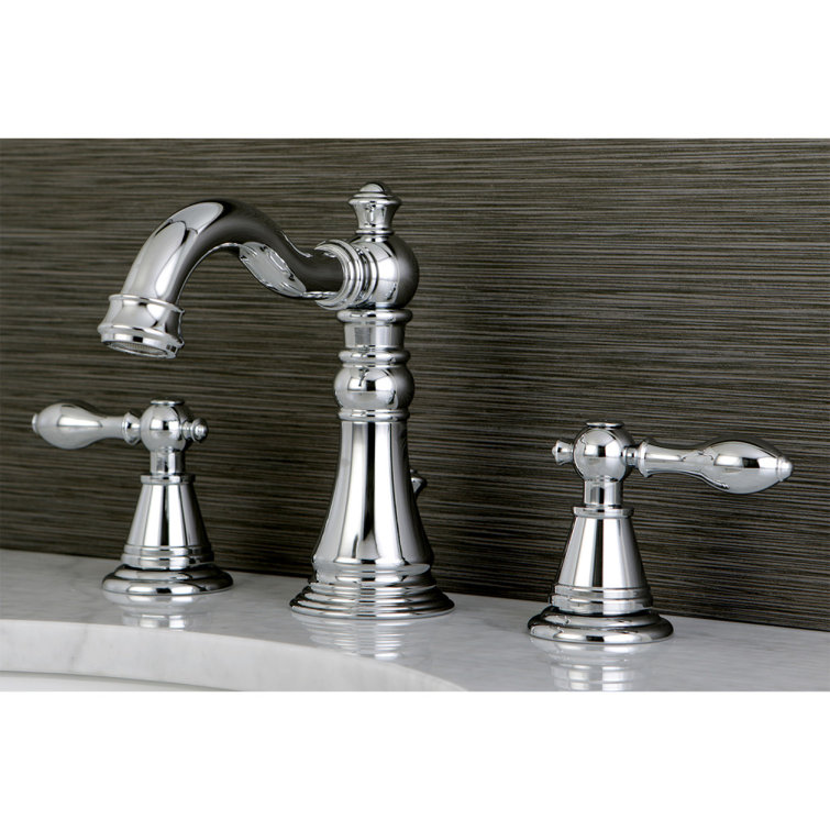 English Classic 6" Polished Chrome Widespread Bathroom Faucet