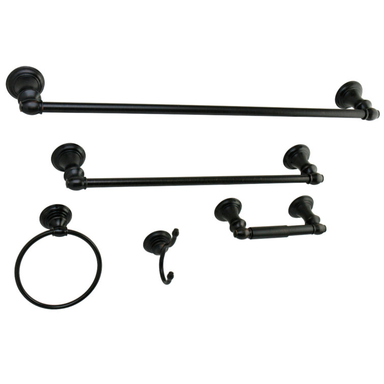 Provence Oil Rubbed Bronze 5-Piece Bathroom Hardware Set
