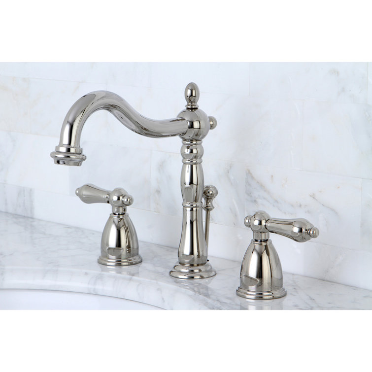 Heritage 8'' Polished Nickel Widespread Lavatory Faucet
