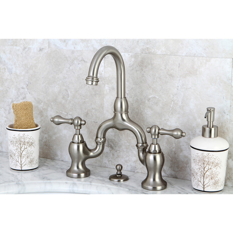 Traditional Elegance English Country Brushed Nickel Bathroom Faucet