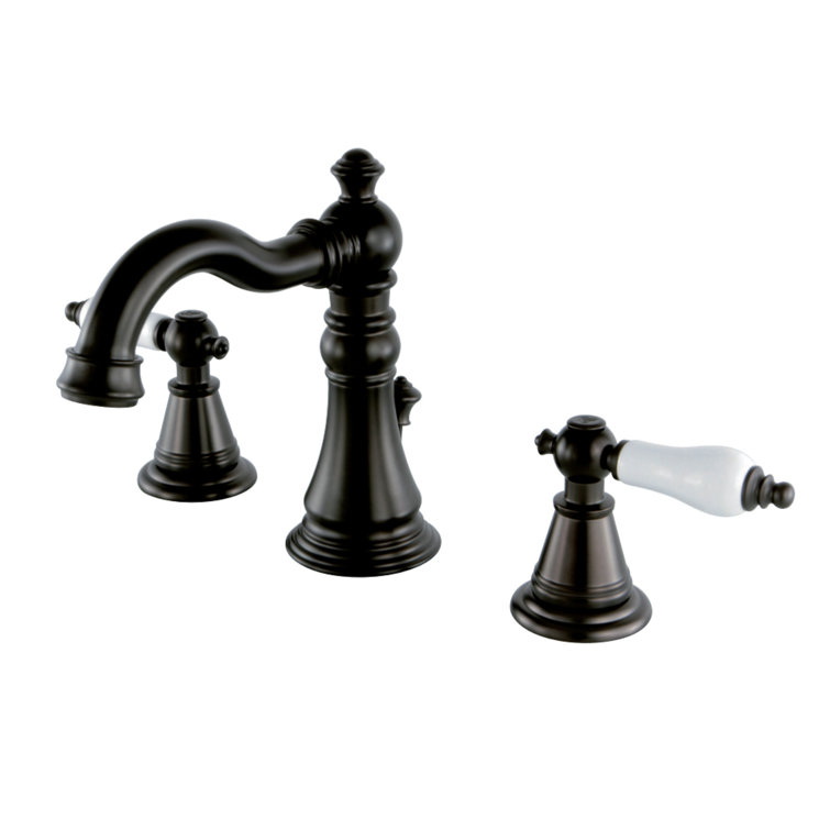 Elegant Traditional Oil Rubbed Bronze Widespread Bathroom Faucet