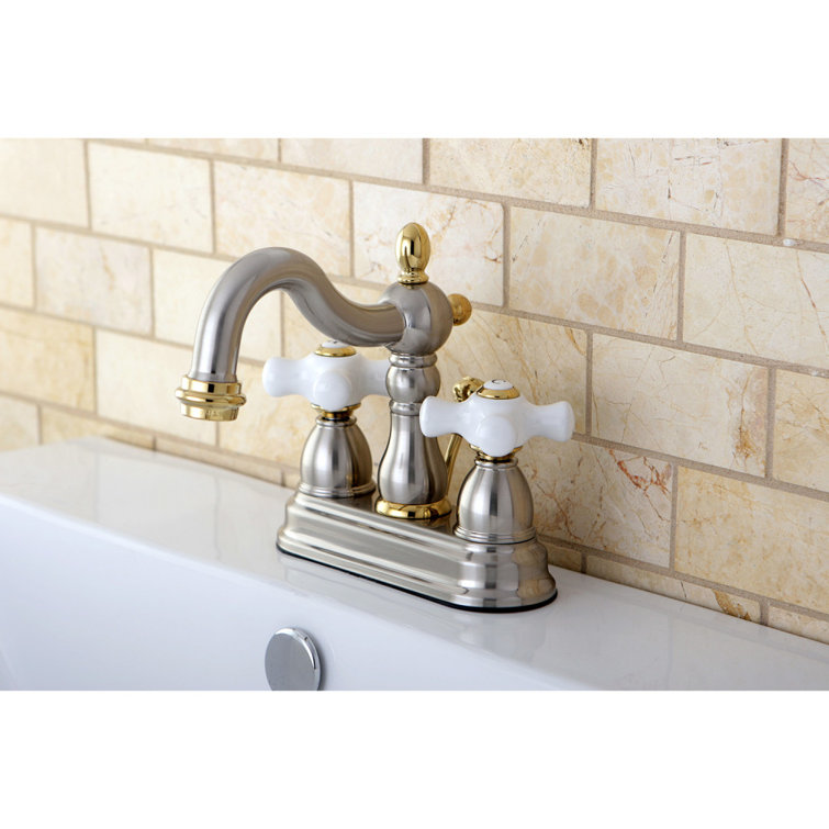 Heritage Victorian-Style Brushed Nickel Bathroom Faucet