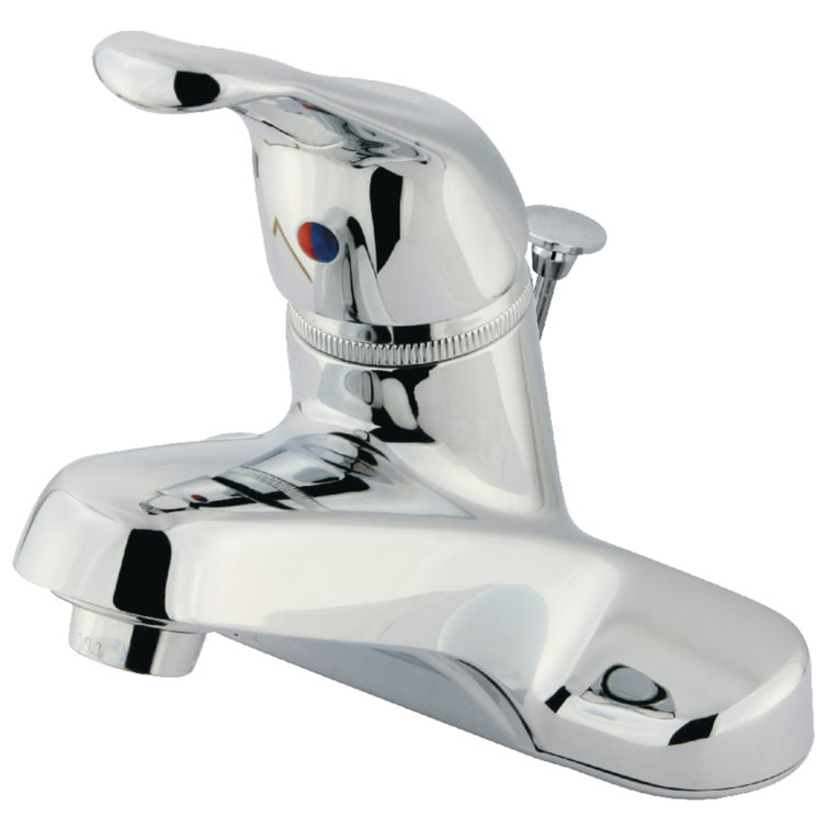 Elegant Wyndham Polished Chrome Single-Handle Centerset Bathroom Faucet