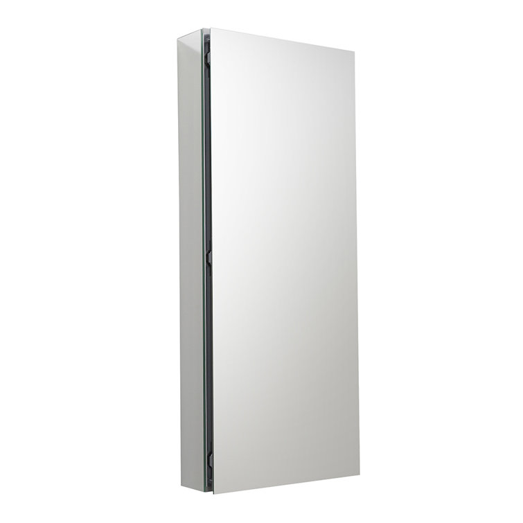 Modern Frameless Mirrored Aluminum Bathroom Medicine Cabinet