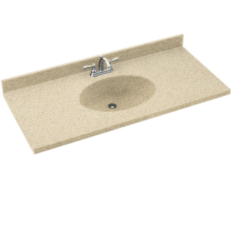 Bermuda Sand Engineered Solid Surface Single Sink Vanity Top