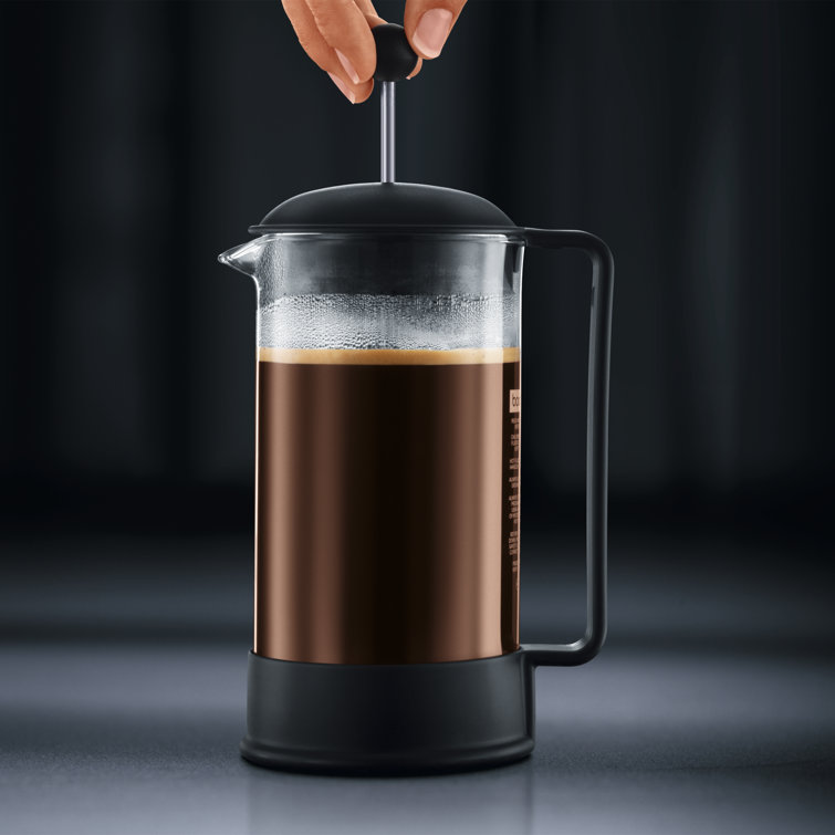 Bodum Black 34 oz Glass French Press Coffee Maker