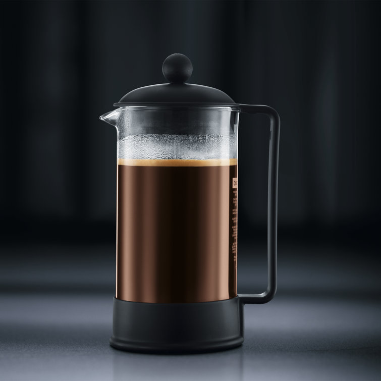 Bodum Black 34 oz Glass French Press Coffee Maker
