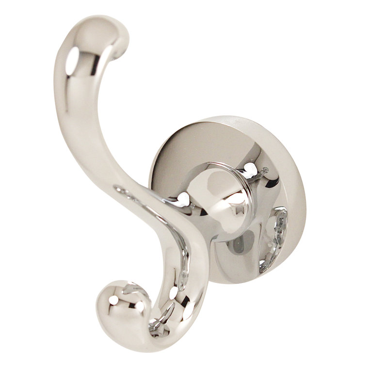 Polished Chrome Contemporary Wall Mounted Robe Hook