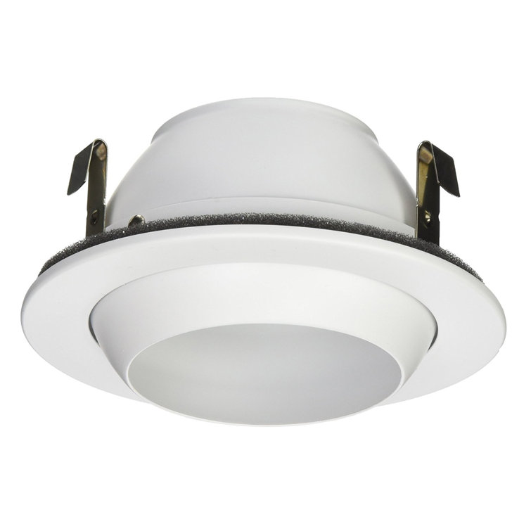 4'' White Adjustable Recessed Eyeball Trim