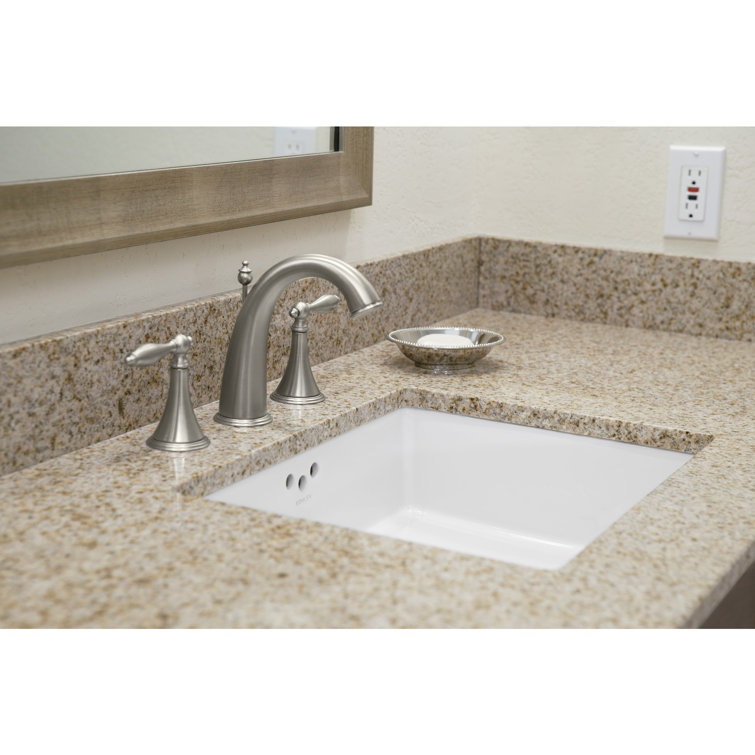 Kathryn Modern Retro White Porcelain Rectangular Undermount Sink