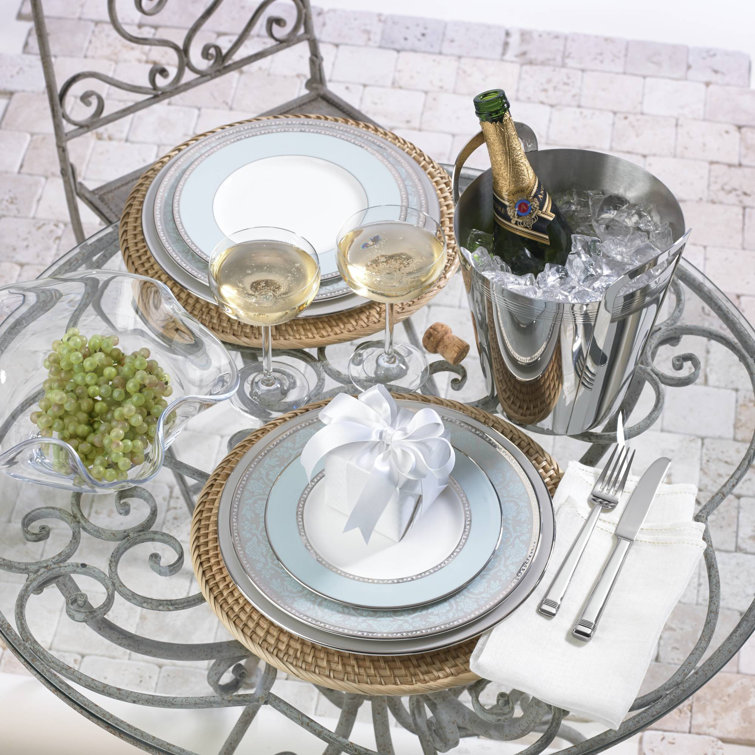 Lenox Westmore White and Blue Bone China 5-Piece Place Setting