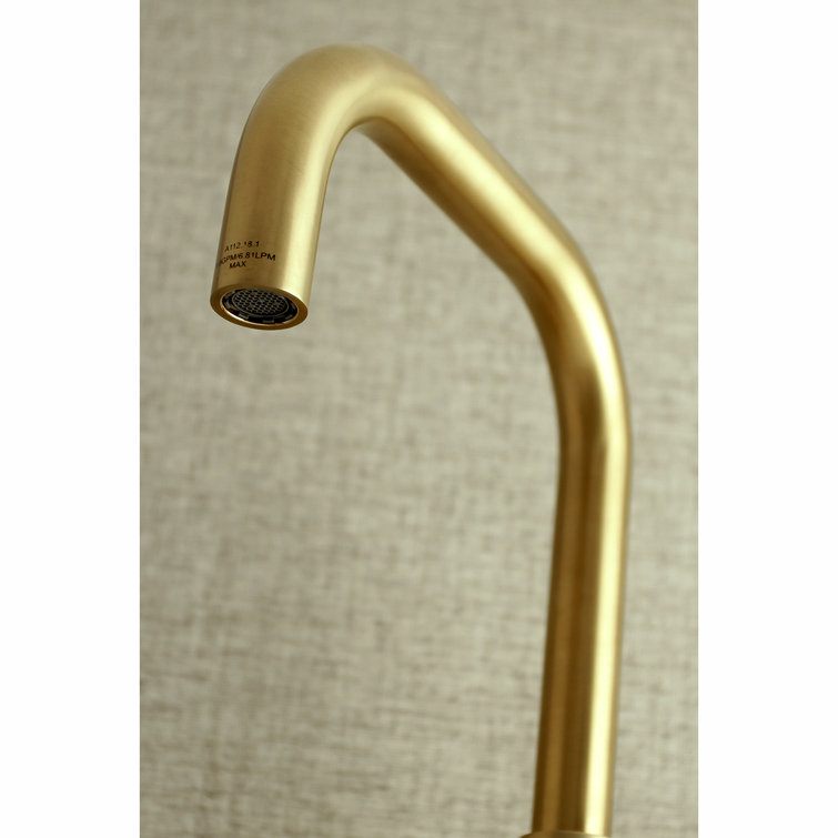 Modern Matte Black Brass Wall Mount Kitchen Faucet