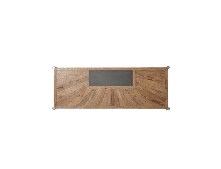 Echo Oak Parquetry Desk with Leather Writing Surface and Drawers