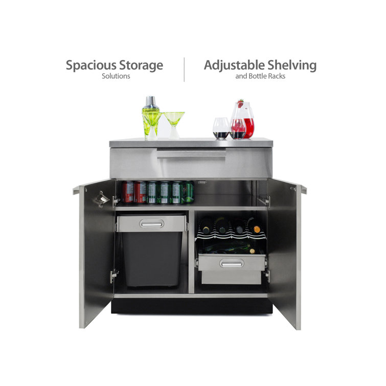Stainless Steel Outdoor Kitchen Modular Cabinet Set