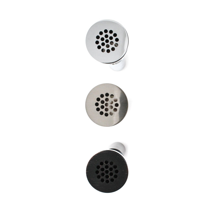 Polished Chrome Universal Grid Bathroom Sink Drain