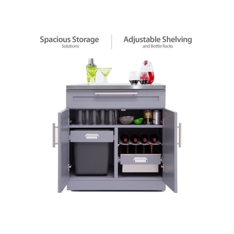 Stainless Steel 5-Piece Modular Outdoor Kitchen Cabinet Set