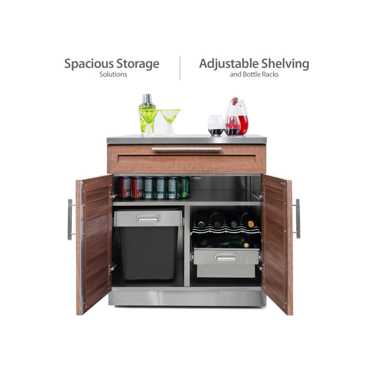 Stainless Steel 5-Piece Outdoor Kitchen Cabinet Set