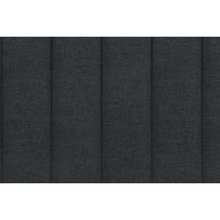 Elegant Queen-Sized Brittany Platform Bed with Tufted Linen Upholstery