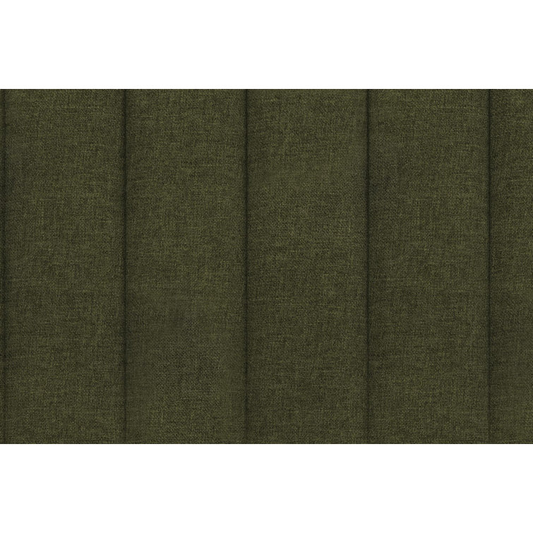 Elegant Queen-Sized Brittany Platform Bed with Tufted Linen Upholstery