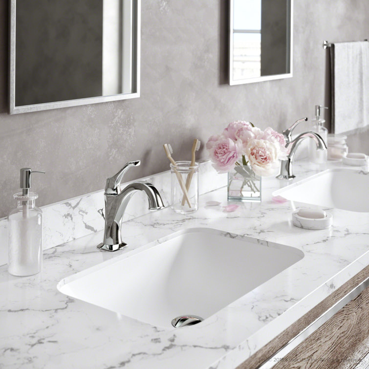 Arlo Chrome Single Handle Brass Bathroom Faucet with Lift Rod Drain