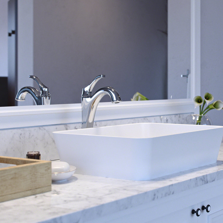 Elegant Arlo 12" Chrome Single-Handle Vessel Bathroom Faucet