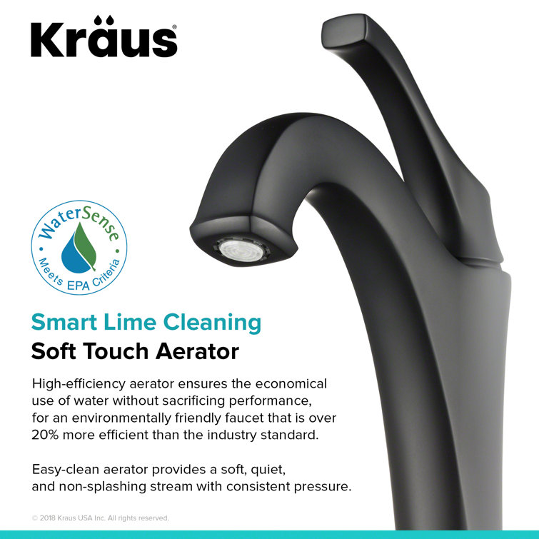 Eco-Friendly Arlo Single Hole Vessel Bathroom Faucet in Oil Rubbed Bronze
