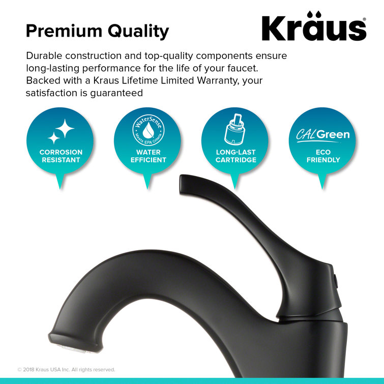 Eco-Friendly Arlo Single Hole Vessel Bathroom Faucet in Oil Rubbed Bronze