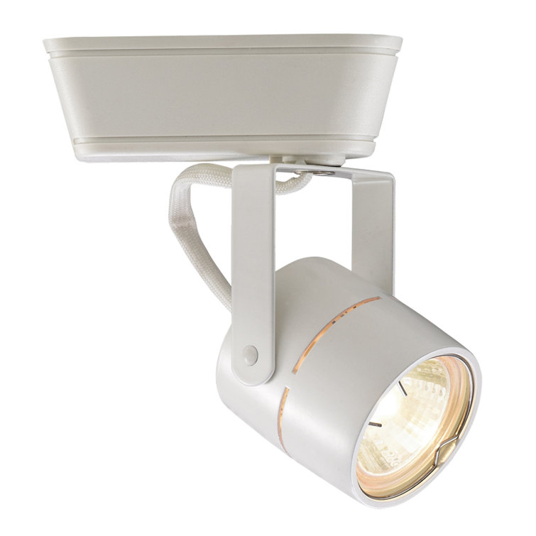 White Aluminum Low Voltage Track Head Light