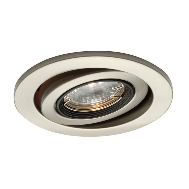 Brushed Nickel 5" Indoor/Outdoor LED Recessed Downlight Trim