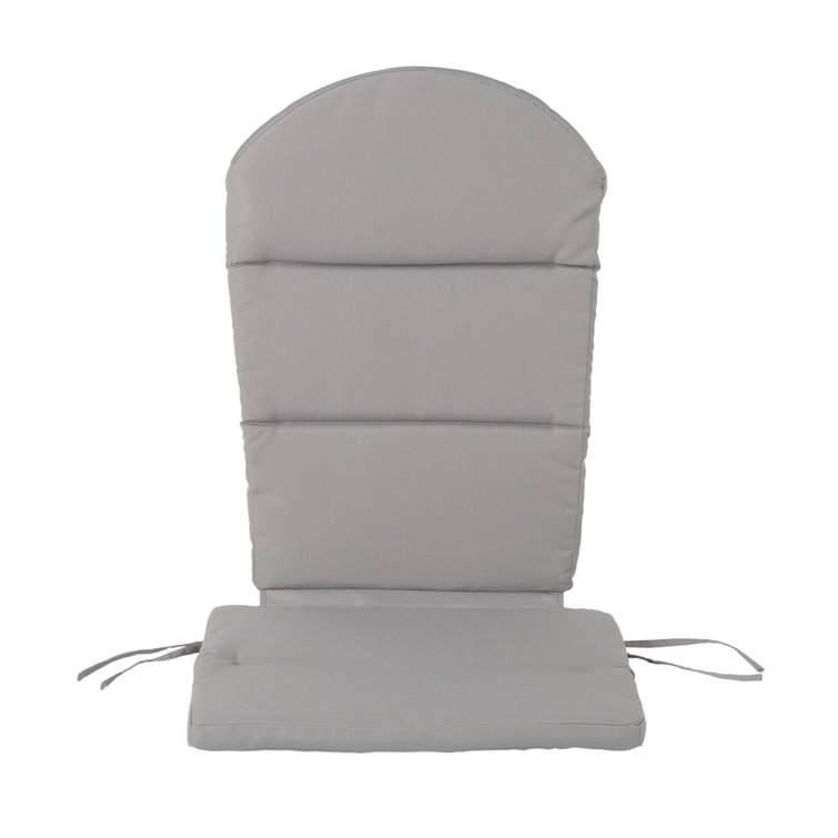 Gray Water-Resistant Adirondack Chair Cushion Set