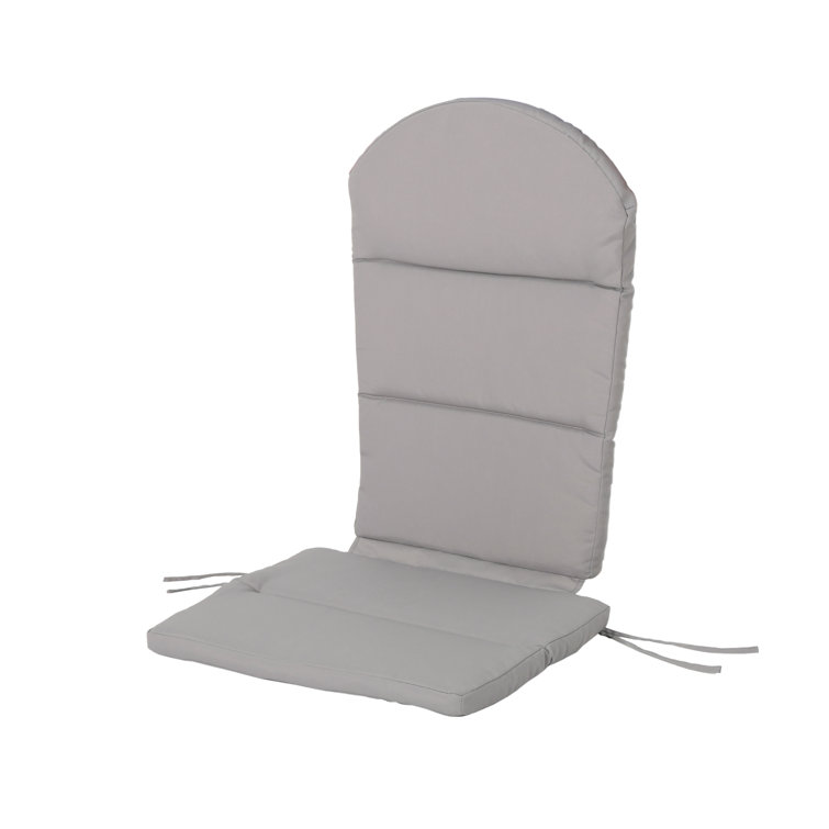 Gray Water-Resistant Adirondack Chair Cushion Set