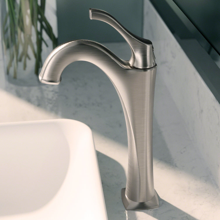 Eco-Friendly Arlo Single Handle Vessel Faucet in Spot-Free Nickel