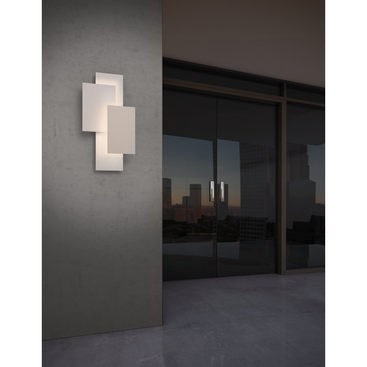 Textured Gray Modern Dimmable LED Wall Sconce