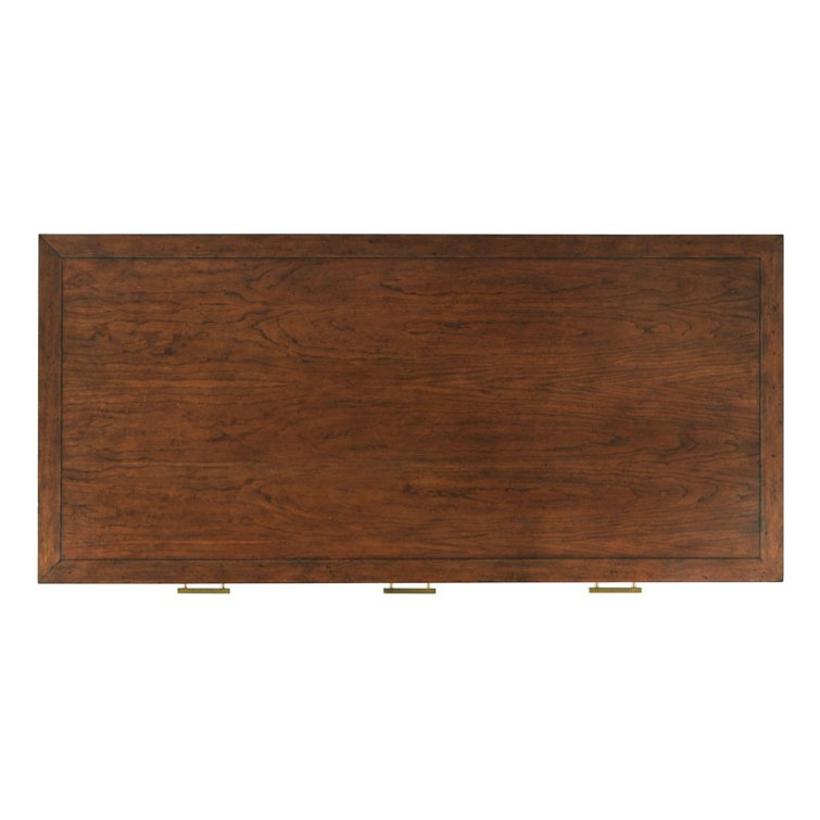 Sarah Cherry Bordeaux Solid Wood Writing Desk with Drawers