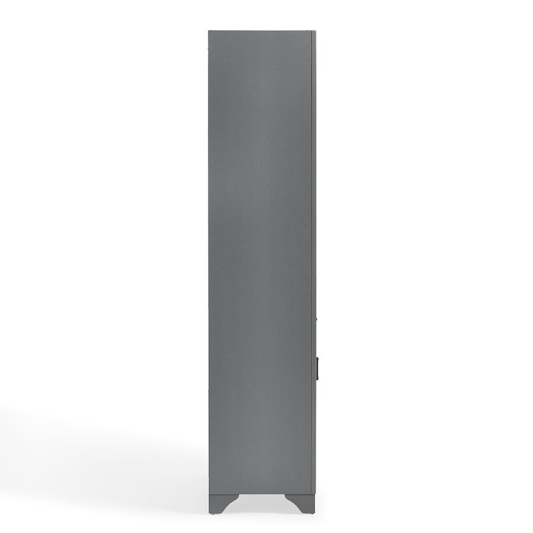 Tara Vintage Gray Tall Linen Cabinet with Adjustable Shelves