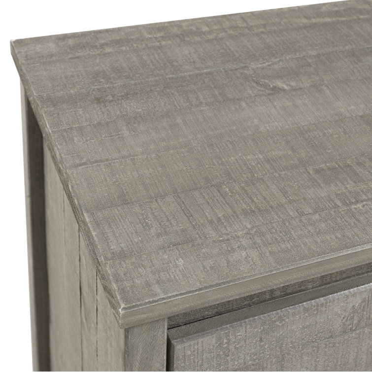 Driftwood Gray Farmhouse Double Dresser with Felt-Lined Drawer