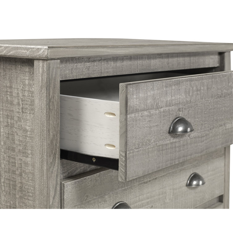 Rustic Gray Farmhouse 5-Drawer Extra Deep Dresser